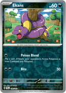 100/162 Ekans Common Reverse Holo Temporal Forces