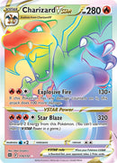 174/172 Charizard VSTAR Hyper Rainbow Secret Rare Brilliant Stars Pokemon TCG
