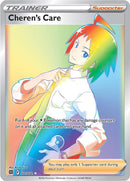177/172 Cheren’s Care Hyper Rainbow Secret Rare Trainer Brilliant Stars Pokemon TCG