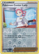 176/202 Pokemon Center Lady Trainer Uncommon Reverse Holo Sword & Shield