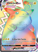 188/185 Pikachu Vmax Hyper Secret Rare Vivid Voltage Single Card