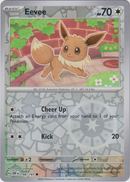 166/197 Eevee Common Reverse Holo Obsidian Flames