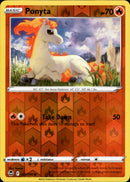 021/195 Ponyta Common Reverse Holo Silver Tempest