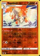 022/195 Rapidash Rare Reverse Holo Silver Tempest