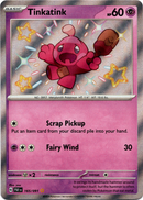 165/091 Tinkatink Shiny Rare Paldean Fates