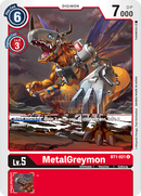 Bt1-021 Metalgreymon Uncommon Single Card