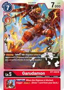 Bt1-022 Garudamon Super Rare Single Card
