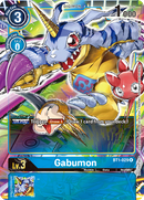 Bt1-029A Gabumon Alt Art Rare Single Card