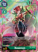 Bt1-082A Rosemon Alt Art Super Rare Single Card