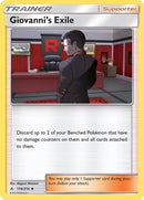 174/214 Giovanni's Exile Uncommon Trainer Unbroken Bonds