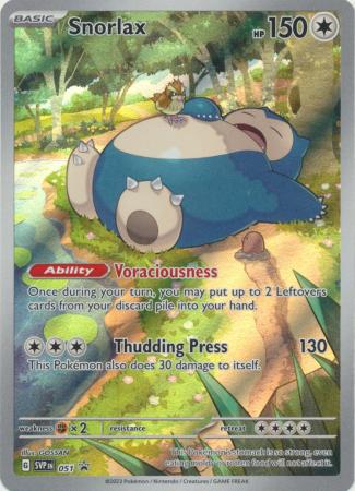 SVP 051 Snorlax Illustration Rare Promo