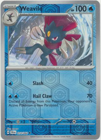 014/064 Weavile Uncommon Reverse Holo Shrouded Fable