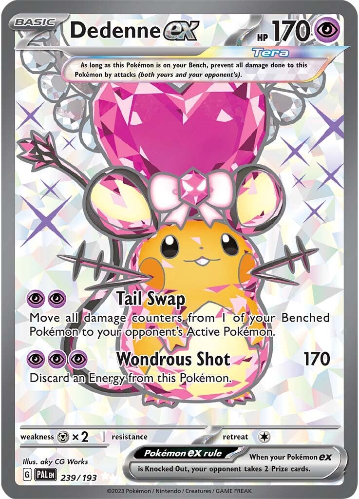 239/193 Dedenne EX Full Art Paldea Evolved