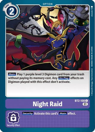 BT2-108 Night Raid Common Alternate Art