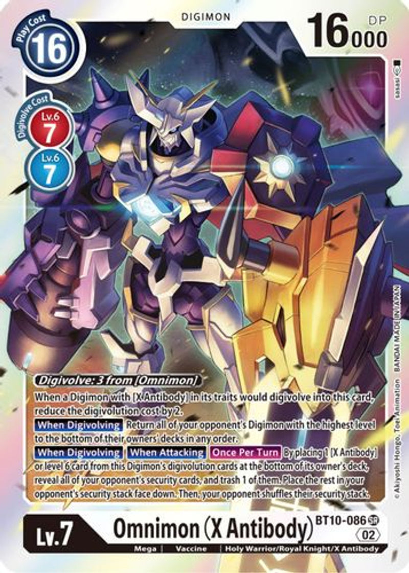 BT10-086 Omnimon (X Antibody) Super Rare