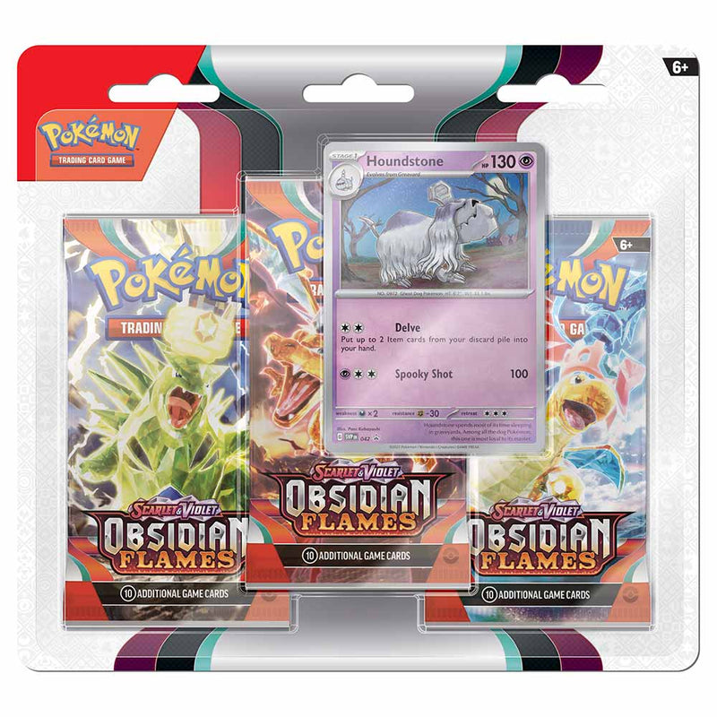 Pokemon TCG Scarlet & Violet: Obsidian Flames Three-Booster Blister (Assorted)