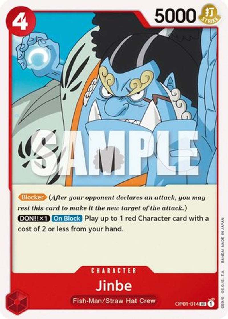 OP01-014 Jinbe Uncommon Corrected Version Wave 3