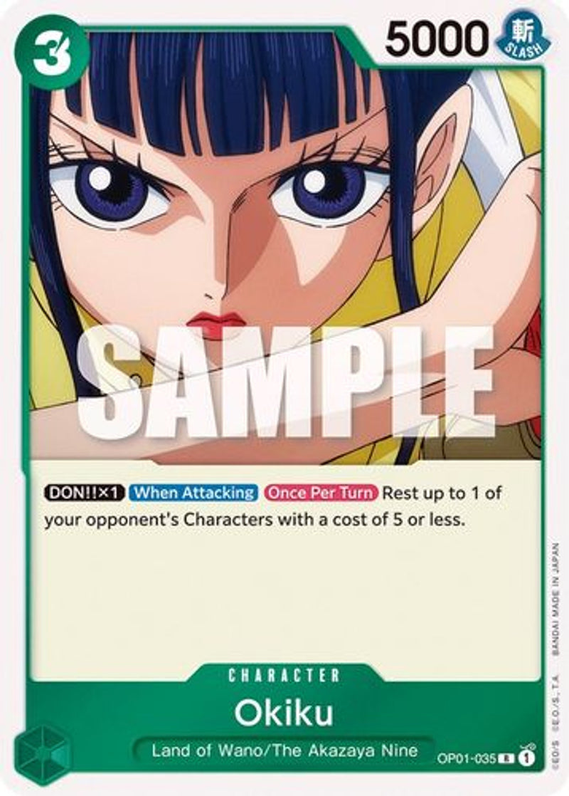 OP01-035 Okiku Rare Corrected Version Wave 3