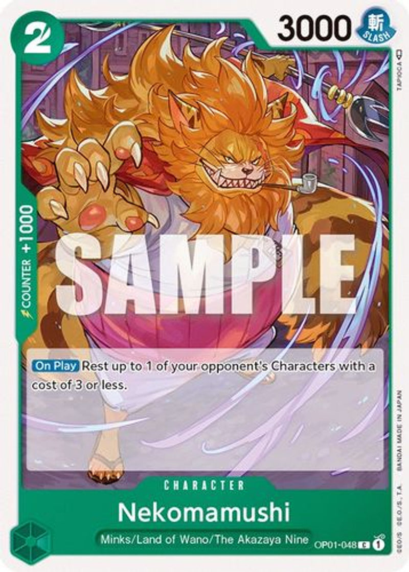 OP01-048 Nekomamushi Common Corrected Version Wave 3