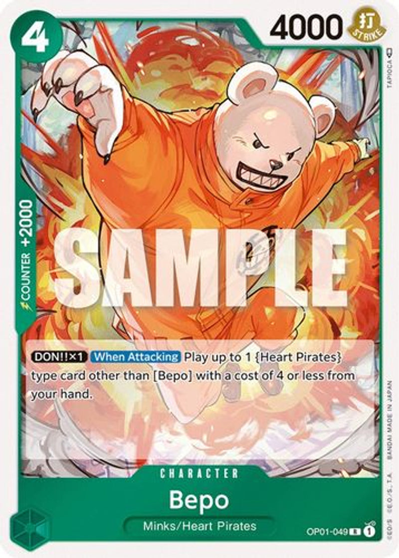 OP01-049 Bepo Rare Corrected Version Wave 3