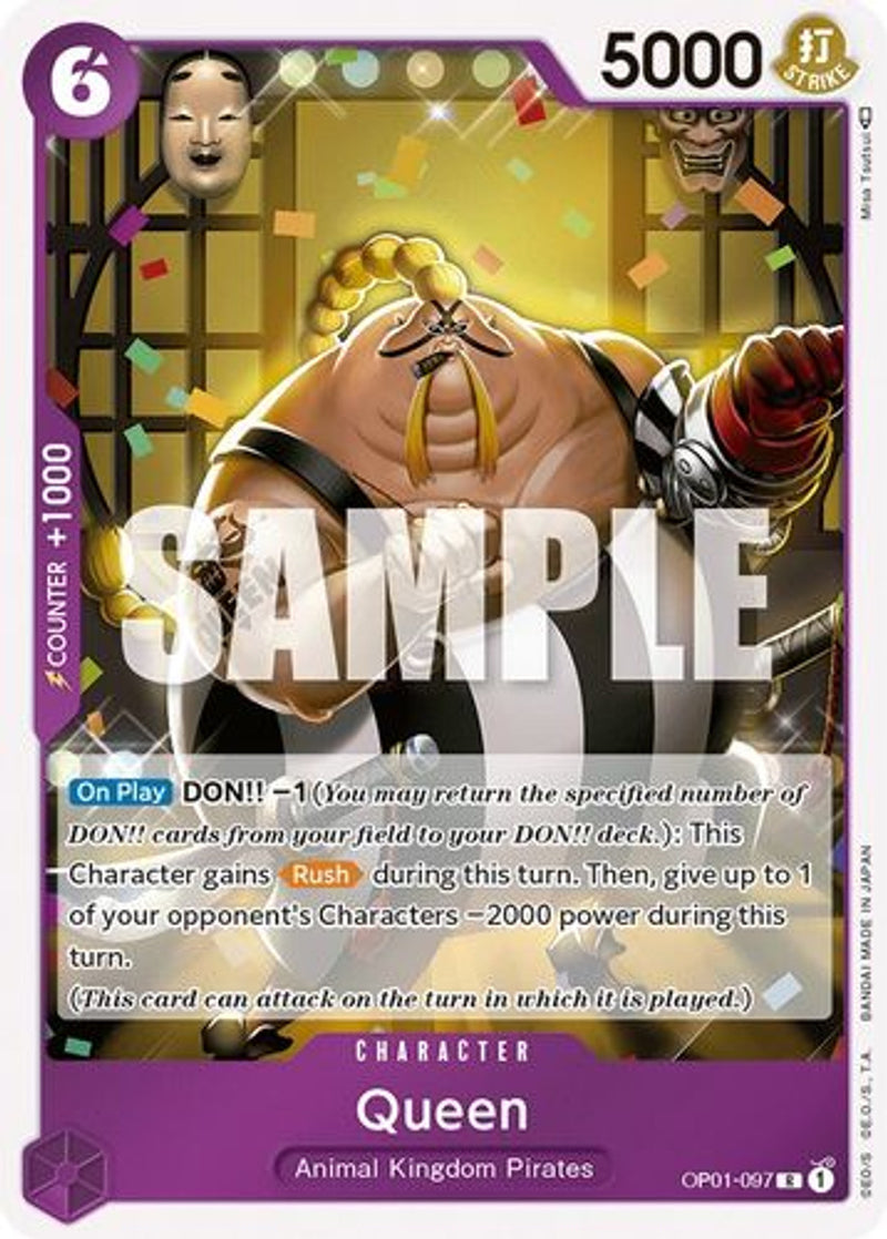 OP01-097 Queen Rare Corrected Version Wave 3