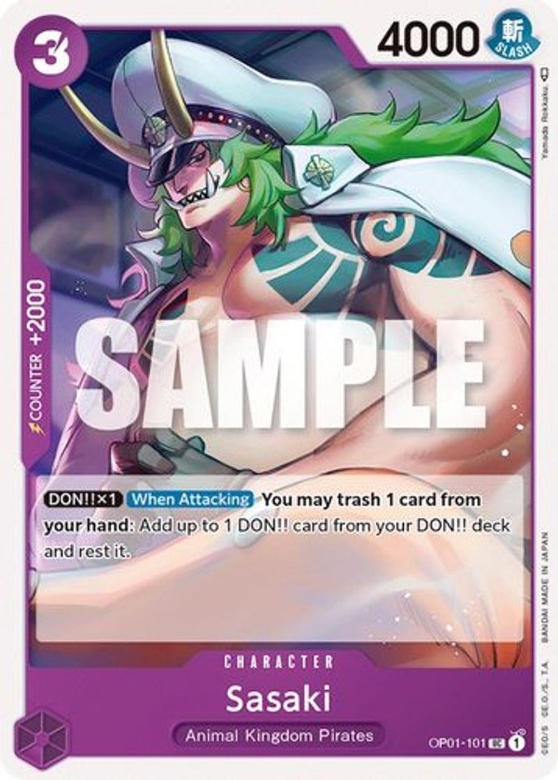 OP01-101 Sasaki Uncommon Corrected Version Wave 3
