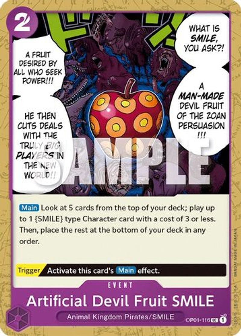 OP01-116 Artificial Devil Fruit SMILE Uncommon Corrected Version Wave 3