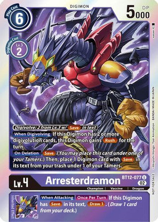 BT12-077 Arresterdramon Box Topper Foil