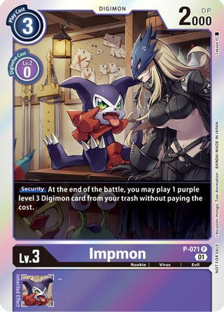 P-071 Impmon Promo Limited Card Pack Foil