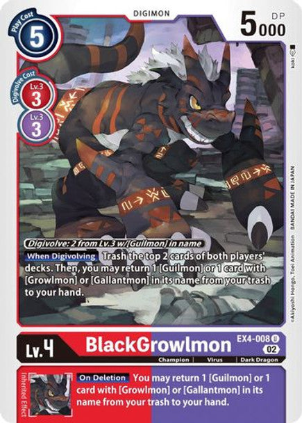 EX04-008 BlackGrowlmon Uncommon