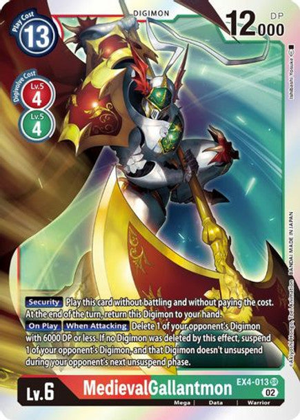 EX04-013 MedievalGallantmon Super Rare