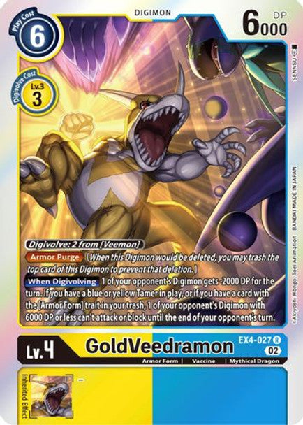 EX04-027 GoldVeedramon Rare