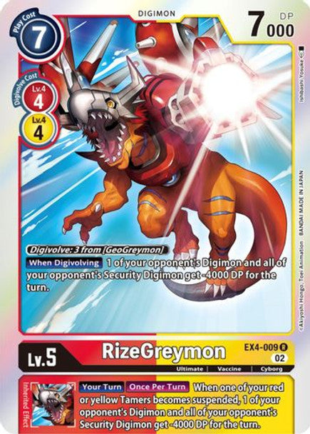 EX04-009 RizeGreymon Rare