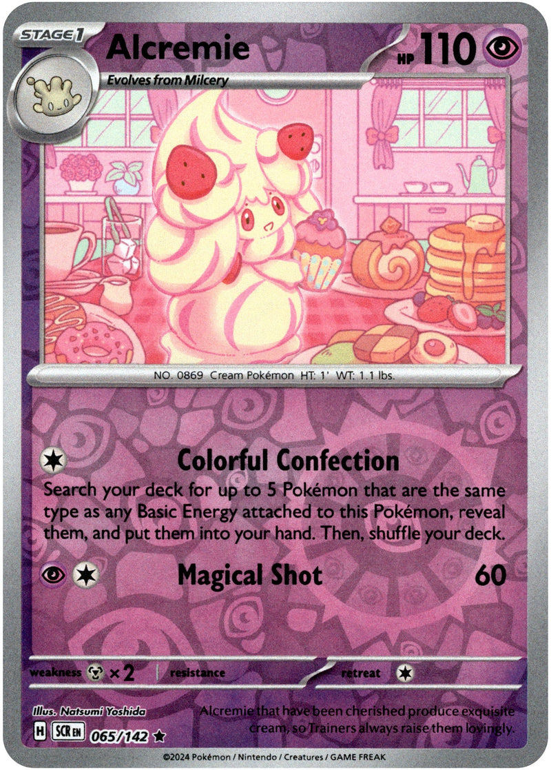 065/142 Alcremie Rare Reverse Holo Stellar Crown