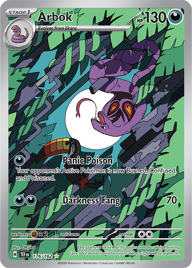 176/162 Arbok Illustration Rare Temporal Forces