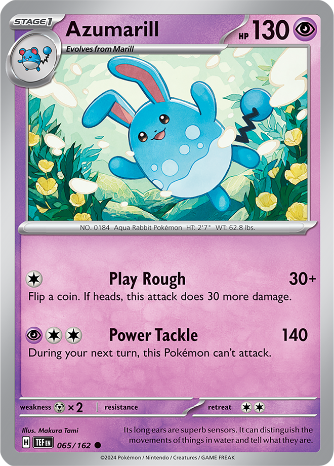 065/162 Azumarill Common Temporal Forces