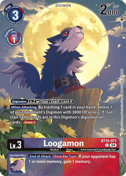 BT15-071 Loogamon Legend Pack 2024 (EX7)