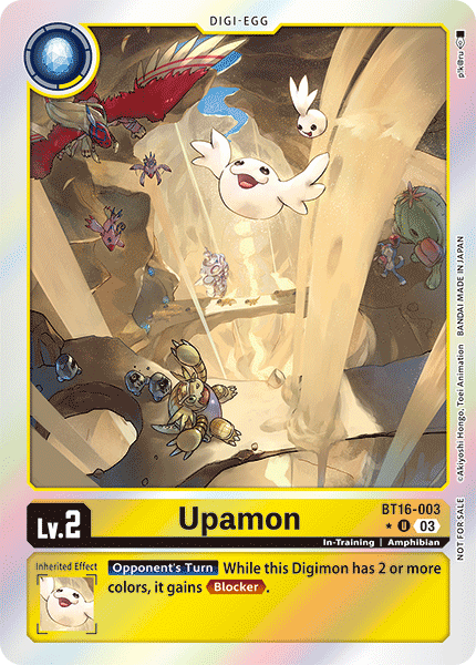 BT16-003 Upamon Box Topper