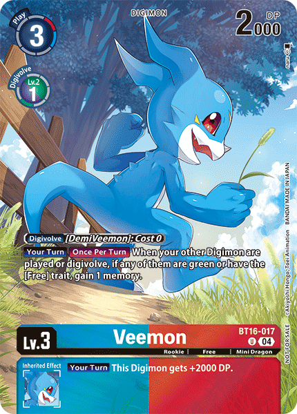 BT16-017 Veemon Legend Pack 2024 (EX7)