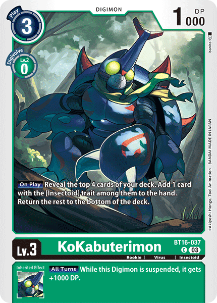 BT16-037 KoKabuterimon Common