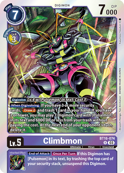 BT16-074 Climbmon Rare