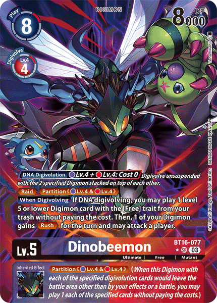 BT16-077 Dinobeemon Alternative Art