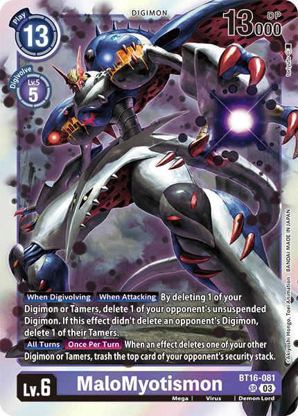 BT16-081 MaloMyotismon Super Rare