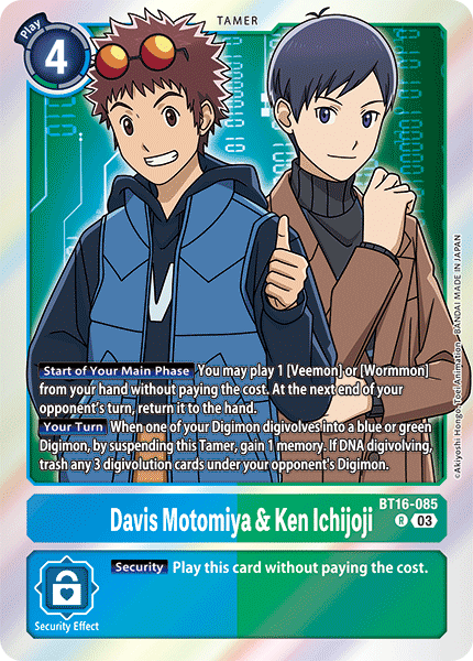 BT16-085 Davis Motomiya & Ken Ichijoji Rare