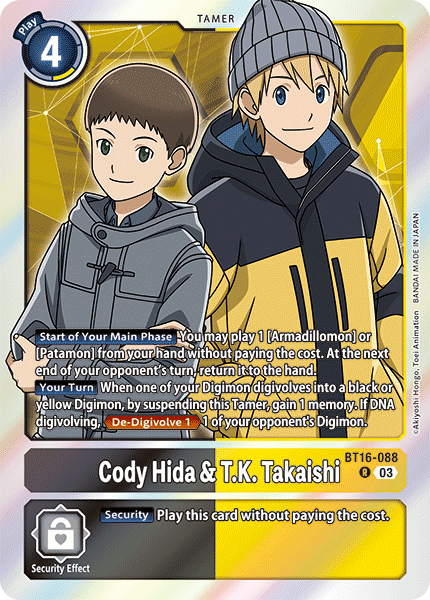 BT16-088 Cody Hida & T.K. Takaishi Rare