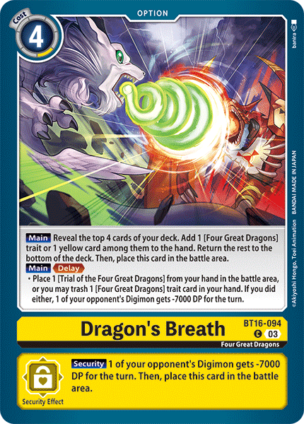 BT16-094 Dragon's Breath Common