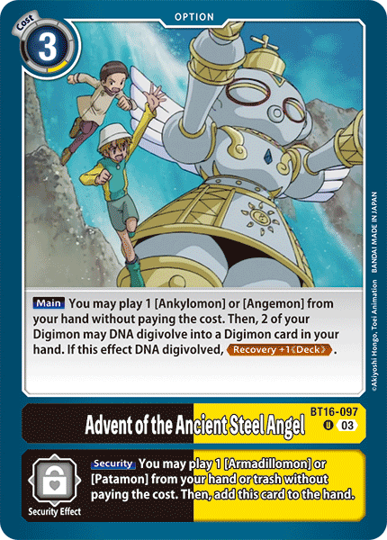 BT16-097 Advent of the Ancient Steel Angel Uncommon