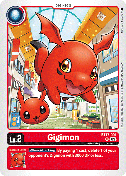 BT17-001 Gigimon Uncommon