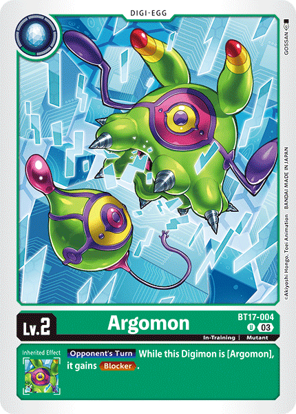 BT17-004 Argomon Uncommon