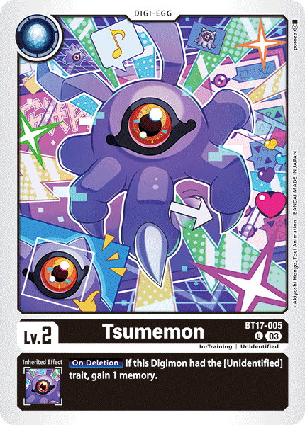 BT17-005 Tsumemon Uncommon